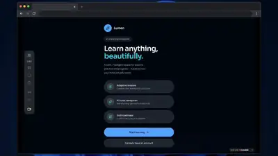 Ultra Minimal AI Learning Platform Website