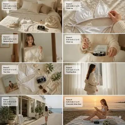 Slow Living Summer Morning Video Storyboard Prompt