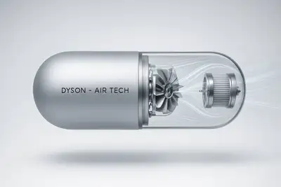Dyson Air Tech Capsule Product Visualization