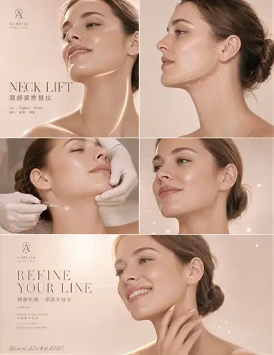 Prompt de Pôster de Campanha de Estética Médica Ultra Premium