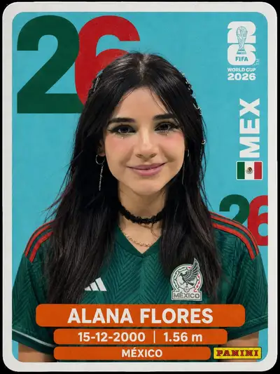 带球员占位符的FIFA 26 Panini贴纸提示词