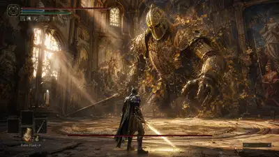 AAA Fantasy RPG Cathedral Battle Screenshot