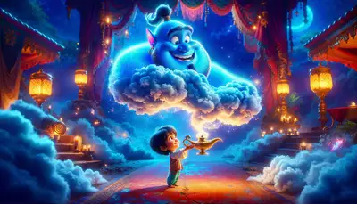 Pixar 8K Magic Lamp Scene