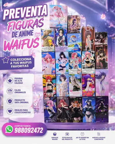 Anime figure pre-sale advertisement design