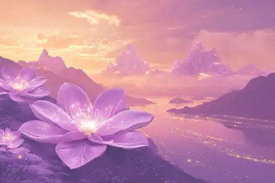 Celestial Bloom Radiance Scene