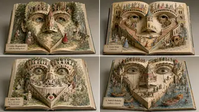 Renderizador de Rosto de Artista em Livro Pop-Up