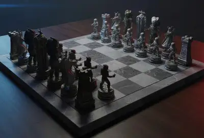 Nano Banana Chess Set Animation