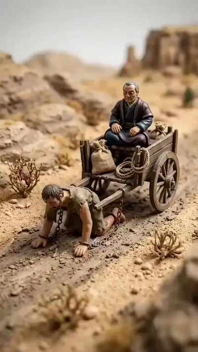 Miniature Historical Labor World Tilt-Shift Macro Video