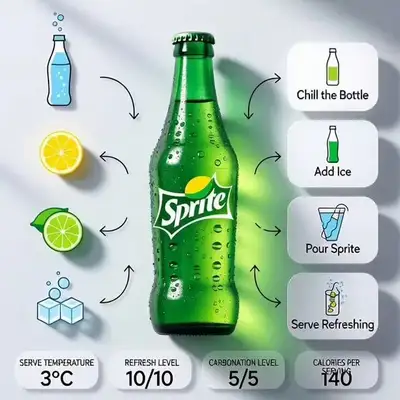 Beverage product infographic with process steps