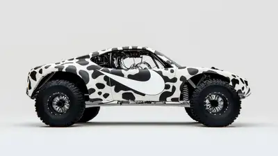 Nike branded off-road vehicle