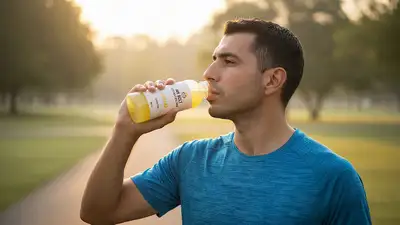 Cinematic Morning Park Hydration Scene