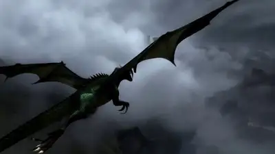 Dragon Flight Over Westeros Tracking Shot