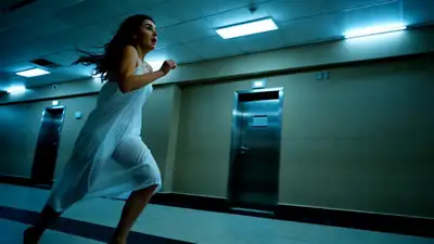 Panic Run Down Hotel Corridor