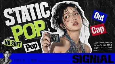 K-pop apocalypse ransom zine poster template