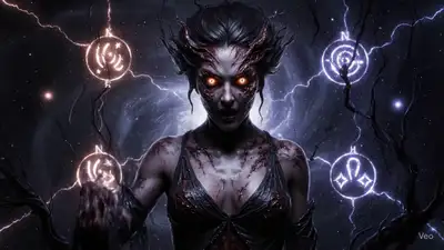 Corrupted Goddess of Temperance - Cosmic Horror Concept Art