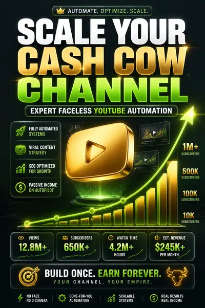 YouTube Growth Promotional Poster