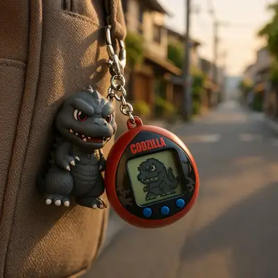 Godzilla Keychain Tamagotchi Photo
