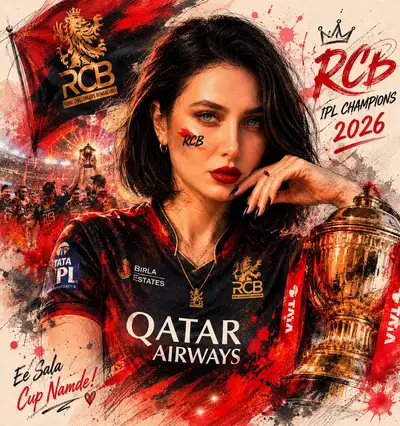 RCB IPL Championship Sports Poster