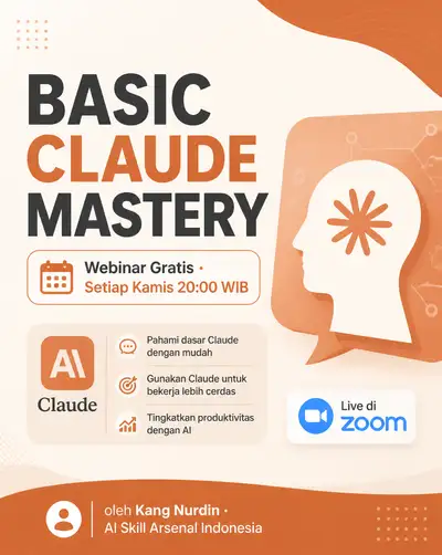 Claude AI webinar social media announcement poster prompt