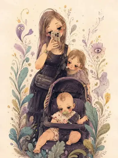 Whimsical Surreal Cartoon Illustration Prompt