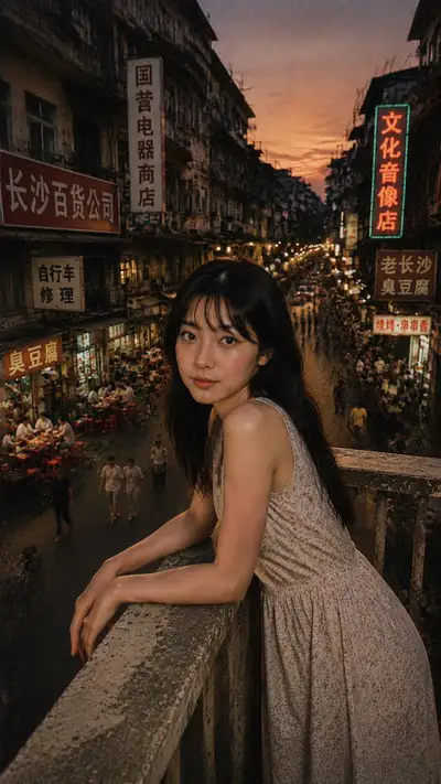 Fotografia de rua nostálgica de Changsha dos anos 1990