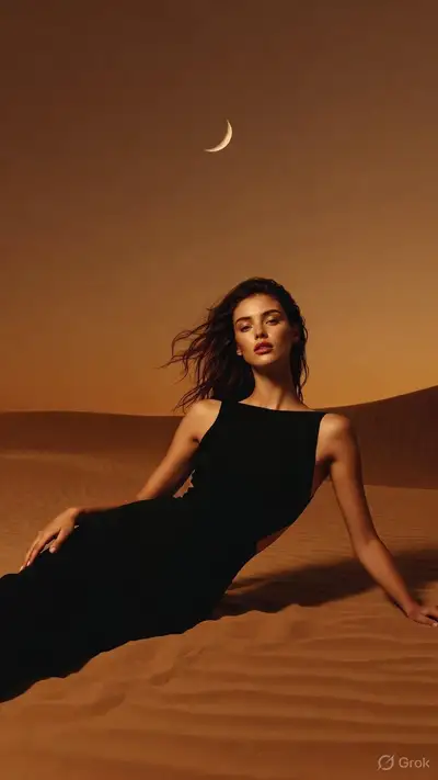 Cinematic Luxury Fashion Campaign Photo Prompt