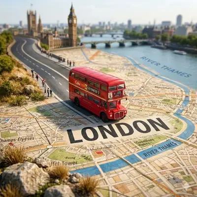 Cinematic Miniature Tilt-Shift Travel Scene