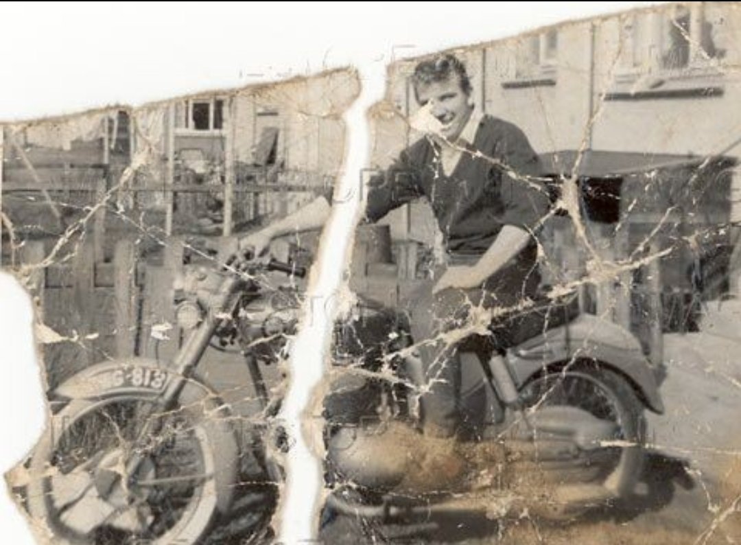 Restore an old photo into a DSLR-quality portrait
