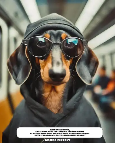 Anthropomorphic Animal on Subway