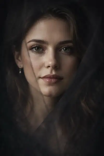 Ultra-hyperrealistic extreme close-up beauty portrait