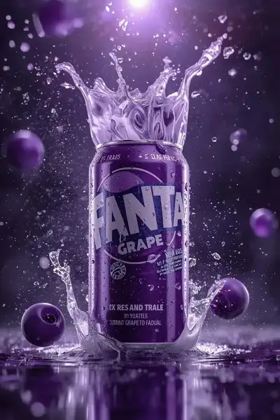 Ultra-premium soda splash hero shot template