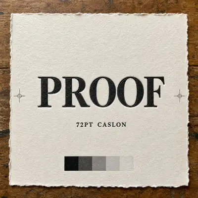 Letterpress Text Rendering Benchmark: PROOF to PROVEN