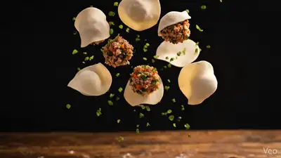 Prompt de Photographie Ultra-réaliste de Raviolis Asiatiques