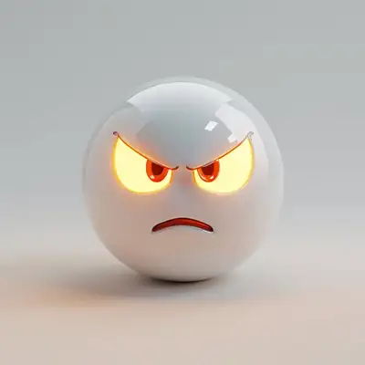 Digital 3D Render of Emoji Face