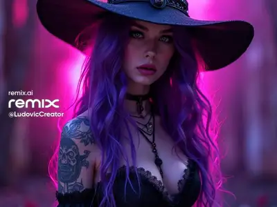 Gothic Neon Style Prompt for FLUX