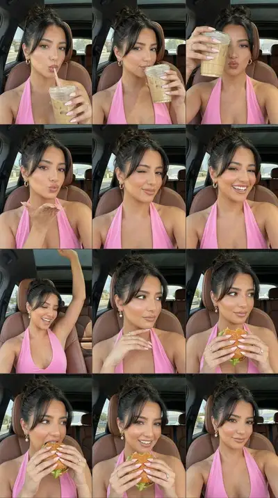 15-Panel Luxury Car Selfie Collage Prompt