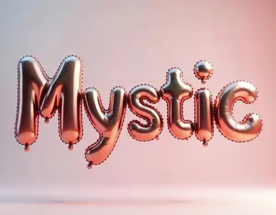 3D Inflated Balloon Letters: Mystic