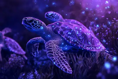 Underwater Bioluminescent Base Prompt