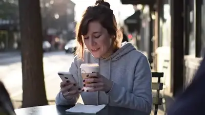 Cinematic Sidewalk Cafe Moment