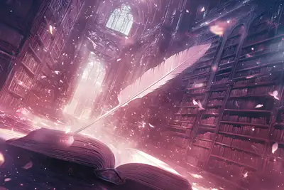 Time-Warped Library Illustration Prompt