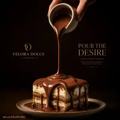 Affiche de Dessert Tiramisu Ultra Premium