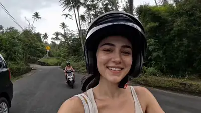 Bali Travel Vlogger Candid Collage