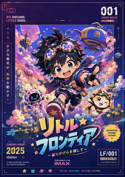 Animate Chibi Anime Poster Assembly