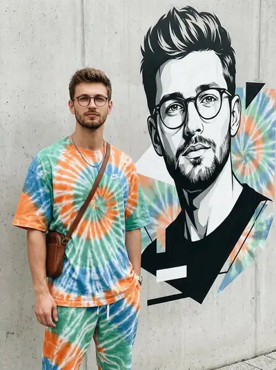 Urban Mural Fashion Portrait