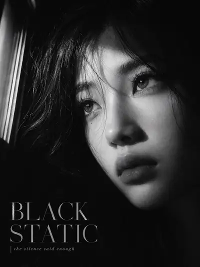 Black and White Noir Motorcycle Portrait Series