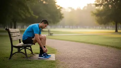 Cinematic park jogging scene with JSON prompt