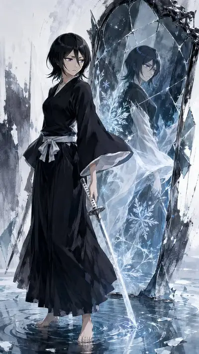 BLEACH Girls Ink Style Image Prompt