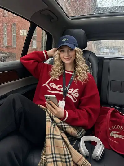 Luxury SUV Backseat Fashion Portrait