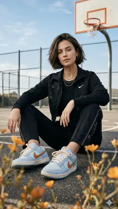 Cinematic Portrait on Basketball Court