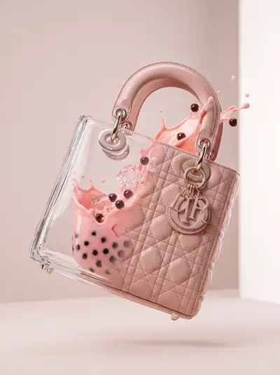 Luxury Lady Dior Bag Transformation Macro Shot